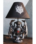 Ebros Gothic Climbing Dual Dragon Desktop Table Lamp Statue Decor &amp; Shad... - $1,650.29 MXN
