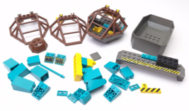 Lego Vintage Bulk Parts Rock Raiders Lot Teal Color Parts - $17.48