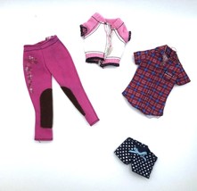 Barbie Skipper Stacie Clothing Lot of 4 Pieces - Shirt, Vest, Pants &amp; Shorts - £8.38 GBP