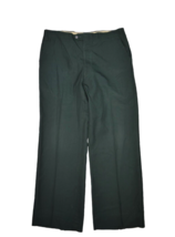 Vintage 70s Work Pants Mens 36x30 Green Straight Relaxed Baggy Twill Tal... - £15.10 GBP