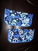 BYO Neoprene Insulated Snack Sleeve Skulls Crossbone Pattern Set of 2 EUC - $18.25