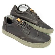 Satorisan Men’s Koa Fashion Sneaker Sz 43 / 9.5 Brown Leather Wingtip Sh... - $69.25