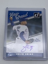 Julio Urias 2017 Panini Donruss New Breed Autograph NB-JU Dodgers  - £34.12 GBP