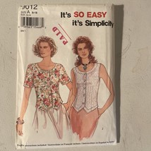 Simplicity Misses Top Sizes 8-18 Uncut Pattern 9012 - $12.27 CAD