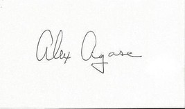 Alex Agase Signed 3x5 Index Card Illinois LA Dons B - £23.21 GBP