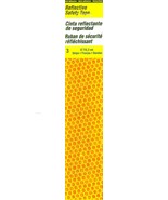 3 YELLOW Reflective Safety TAPE Strips Self Adhesive 6.5&quot;x1.5&quot; Strip HY-... - $22.42