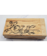 Stampin Up Ribbons &amp; Roses Love Floral Wood Mounted Rubber Stamp - €5,15 EUR