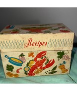 Vintage Recipe Box Ohio Art Metal File Index Box - $15.68