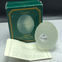 1980 Goebel Glass Crystal Annual Easter Egg Figurine Limited Edition D5980 Box - £23.26 GBP