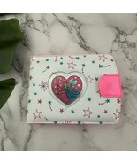 Vintage 90s Kids Play Wallet White Pink Fairy Heart Stars Plastic Coin P... - €18,61 EUR