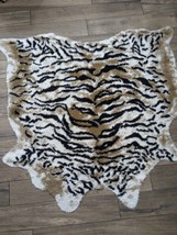 Ikea Tiger area rug stripes GRENSTEN faux cat hide fur throw 104.079.52 RARE - £39.96 GBP