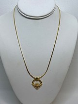 Avon Gold Tone Claddagh Necklace And Earrings Set (4310) - $34.65