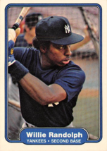 1982 Fleer #49 Willie Randolph New York Yankees ⚾ - £0.70 GBP