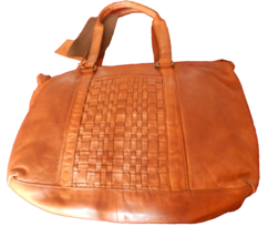 New VILENCA HOLLAND Brown Leather East West Genuine Leather Shoulder Bag... - $98.01