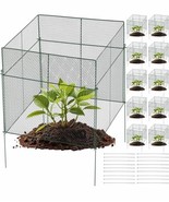 10 Pack of Chicken Wire Cloche Plant Protector Square Cage 11.8&#39; x 11.8&quot;... - $97.87