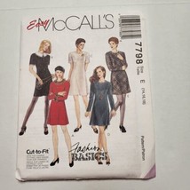 McCall&#39;s 7798 Misses A-Line Dress Size 14-18 Sewing Pattern Vintage 90s ... - $8.90