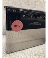 Ralph Lauren Bedford Jacquard Grey Dawn King Duvet Retail $500.00 ~New~ - $189.99