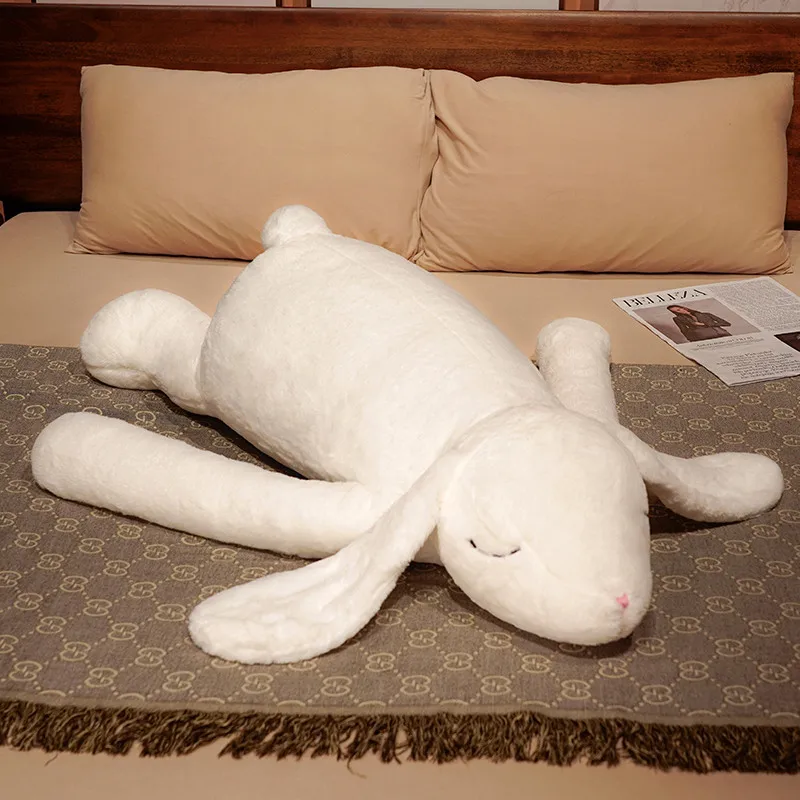 White Lovely Giant Animal 90cm Soft Big Ear Bunny Plush Toy Rabbit Stuffed - £26.91 GBP