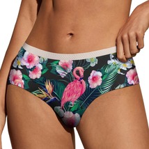 Flamingo Hibiscus Panties for Women Lace Briefs Soft Ladies Hipster Unde... - £11.18 GBP