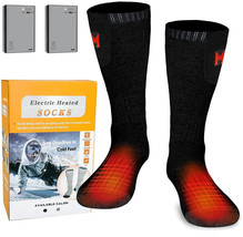 Battery Heated Socks, Electric Heating Socks Foot Warmers Gifts for Men Women - £23.19 GBP