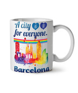 Gay Pride Love Barcelona NEW White Tea Coffee Mug 11 oz | Wellcoda - £12.57 GBP