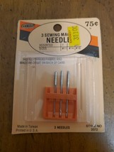 Pentapco Sewing Machine Needles 3 Needles New in Original Package #11, #... - $6.95
