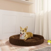 Dog Bed Brown 70x55x23 cm Plush - £17.51 GBP