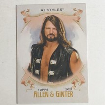 AJ Styles WWE Topps Heritage Trading Card Allen &amp; Ginter #AG-1 - £1.55 GBP