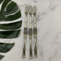 WM Roger Silver Nickel Silverware Flatware Lot of 6 Dinner Fork Floral P... - $530.50 MXN