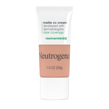 Neutrogena Clear Coverage Flawless Matte CC Cream, Light Golden, 1 oz.. - £23.73 GBP