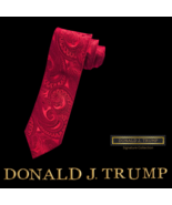 Donald J. Trump Signature Collection Necktie Tie Red Paisley Silk New w ... - $115.45 CAD