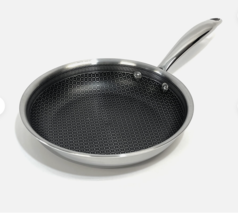 NEW Lexi Home Tri-ply Stainless Steel Diamond  Non Stick 8&quot; Frying  Pan - £31.47 GBP
