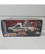 Maisto Harley-Davidson 1:24 H-D Custom Police Electra Glide &amp; Ford F-350... - $556.86 MXN