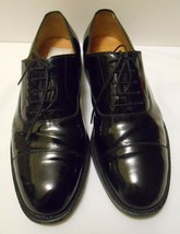 Salvatore Ferragamo Tramezza Black Patent Leather Shoes Formal Men&#39;s Sz 9.5 2E - £119.49 GBP