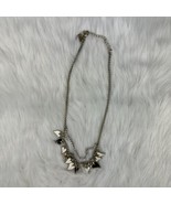 BETSEY JOHNSON Necklace Black &amp; White Dangling Hearts Rhinestones - £27.90 GBP