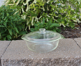 Vtg Fire King Anchor Hocking 448 2 QT Casserole Baking Dish Clear Glass ... - $14.99