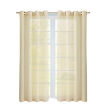 Set of Two 84&quot;  Beige Solid Modern Window Panels - $3,073.78 MXN