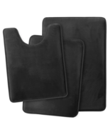 Black 3PC Bathroom Rug Memory Foam Bath Mat Set  - €63,29 EUR
