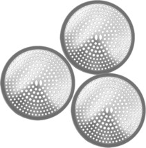 Ttrwin Shower Drain Hair Catcher, 3 Pack Premium Anti-Slip Silicone, Bat... - $23.98