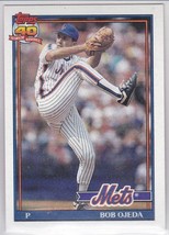 M) 1991 Topps Baseball Trading Card - Bob Ojeda #601 - $1.97