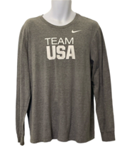 Nike Tee Mens Team USA Athletic Cut Tshirt Size XL Heathered Gray - £8.76 GBP
