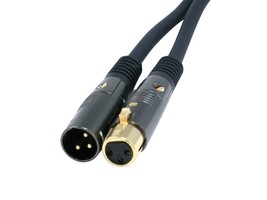 Monoprice Xlr Male To Xlr Female Cable - 6 Feet - Black,, Stage Right Series - £28.94 GBP