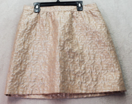 Ann Taylor LOFT Skirt Womens Size 4 Multi Geo Print Glitter Pockets Back Zipper - £18.41 GBP