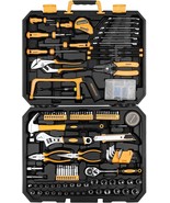 DEKOPRO 198 Piece Home Repair Tool Kit, Wrench Plastic Toolbox with General - $138.58