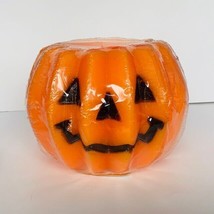 Halloween Decoration vtg candle votive candleholder anthropomorphic pumpkin NEW - £27.57 GBP