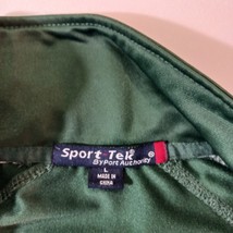 Sport-Tek LGH SAFETY FIRST Men's Green Jacket Full Zip Pockets Jacket Size Large image 3