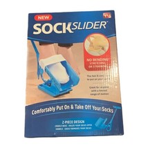 2 pc Sock Slider Easy On Off Sock Aid Kit Shoe Horn Pain Free ( As Seen ... - £13.63 GBP