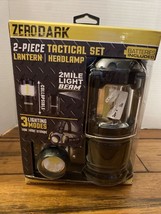 Zero Dark Tactical Lantern &amp; Headlamp Set 300 lumens Water Resistant BRAND NEW - £11.72 GBP