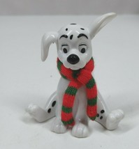 Disney McDonald&#39;s 101 Dalmatian Dog Figurine Puppy with Red/Green Scarf - $2.96
