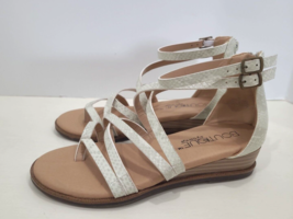 Corky Sippin&#39; on Sweet Tea White Snake Sandals Size 6 - £18.63 GBP